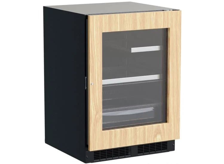 Marvel Refrigerator Professional Compact Built-In 3-in-1 Convertible Shelf & Maxstore Bin 24" Custom Panel Frame-MPRE424IG31A