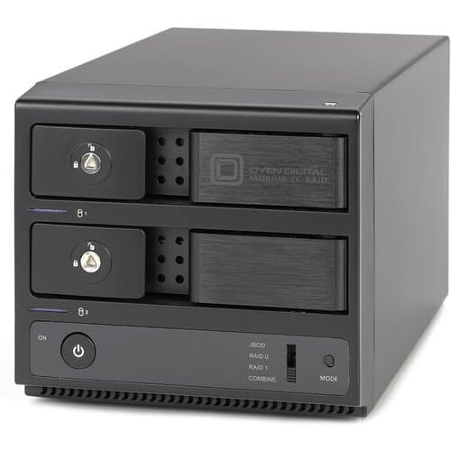 Oyen Digital Mobius 2C 48TB 2-Bay USB 3.2 Gen 2 RAID Array (2 x 24TB HDDs)
