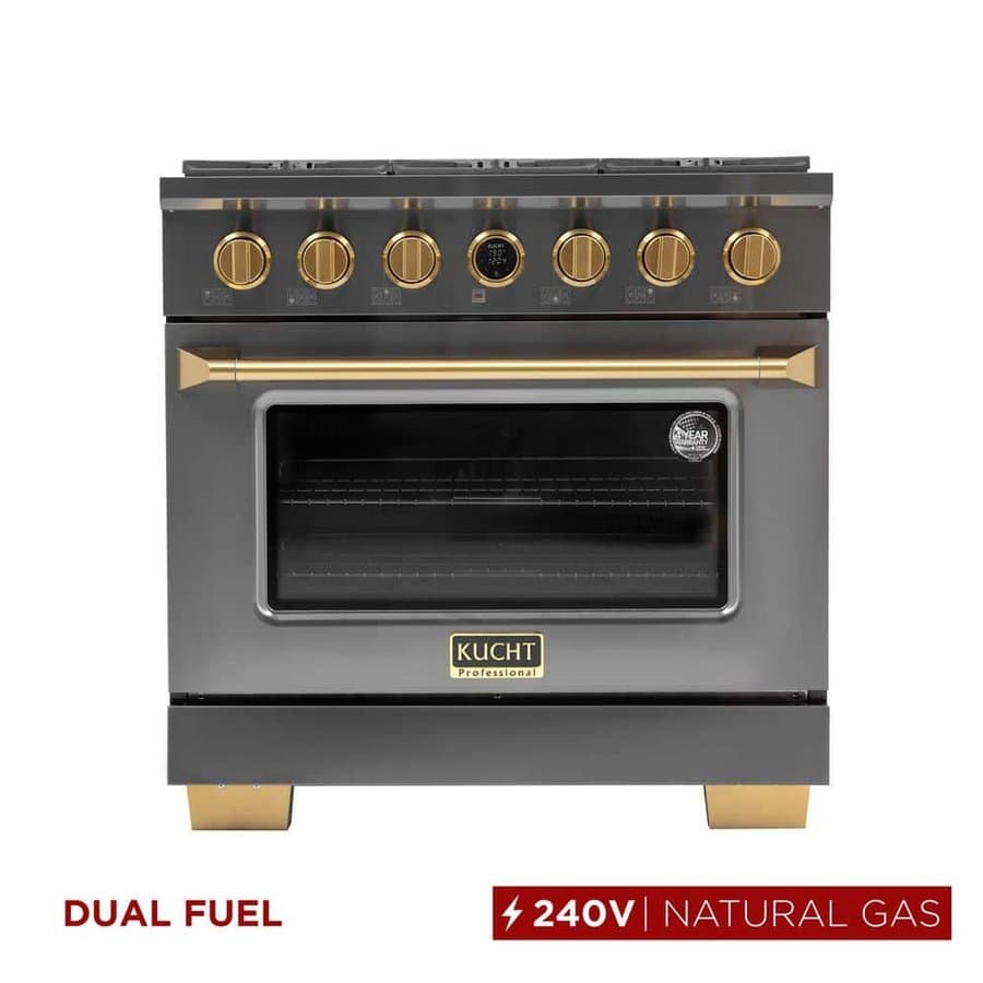 Kucht Dual Fuel Ranges 6 36 Stainless Steel