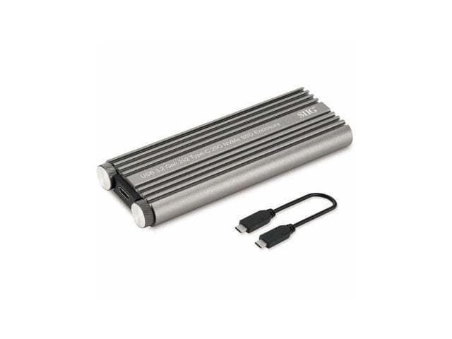 SIIG JU-SA0X11-S1 Silver USB 3.2 Gen 2 x 2 Type-C 20G NVMe SSD Enclosure