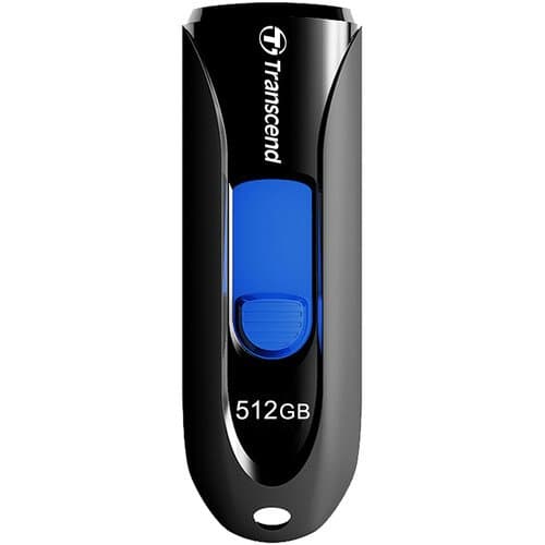 Transcend 512GB JetFlash 790 USB 3.2 Gen 2 Flash Drive (Black)