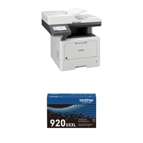 Brother MFC-L5915DW Monochrome Laser All-in-One Printer with Ultra-High-Yield Toner Cartridge Kit
