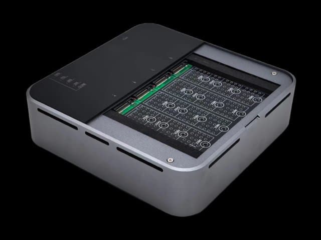 4 Bays USB4.0 (USB-C) 40G Portable NVMe (M Key, B+M Key) / PCIe SSD (2280, 2260, 2242, 2230) Ultra Fast External SSD Docking Station Duplicator Cloner