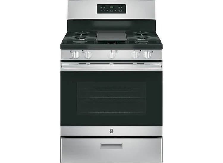 GE 30 In. Stainless Steel Freestanding Gas Range - JGBS66REKSS