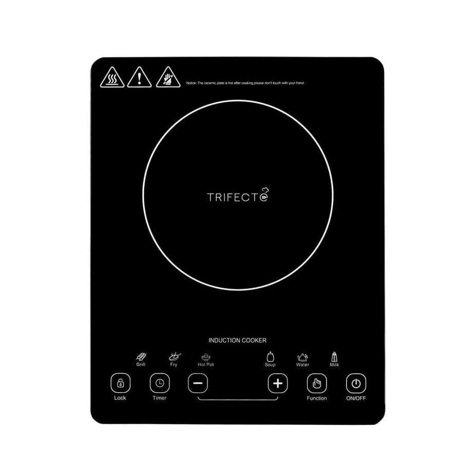 11 in. 1 Element 1800-Watt Induction Cooktop, Black with 10-Power Zones