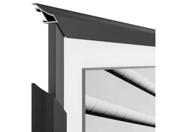 Frame My TV Samsung The Frame 85" Alloy Scoop Frame, Anodized Black