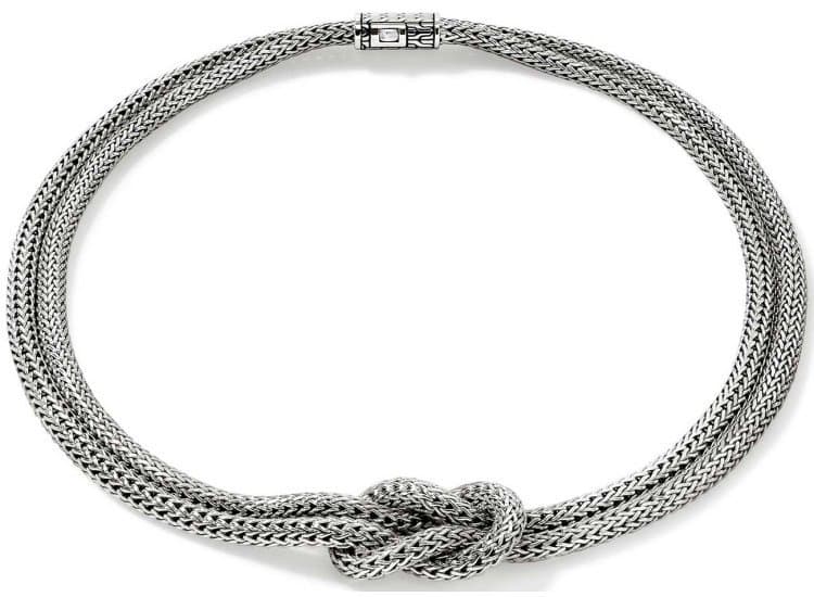 John Hardy Love Knot Necklace, 10mm, Sterling Silver