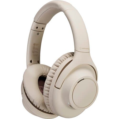 Audio-Technica ATH-S300BT Bluetooth Over-Ear Headphones (Beige)
