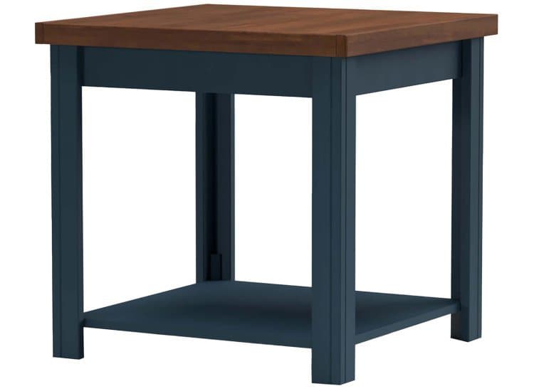 Legends Furniture Nantucket End Table, Blue Denim & Whiskey Finish