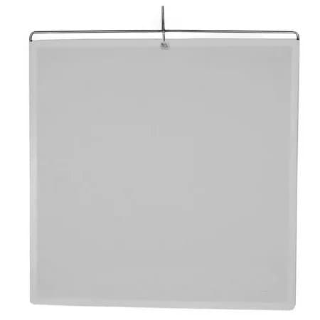 Advantage Gripware 48x48" Day Gray Muslin Floppy with Stainless Steel Frame