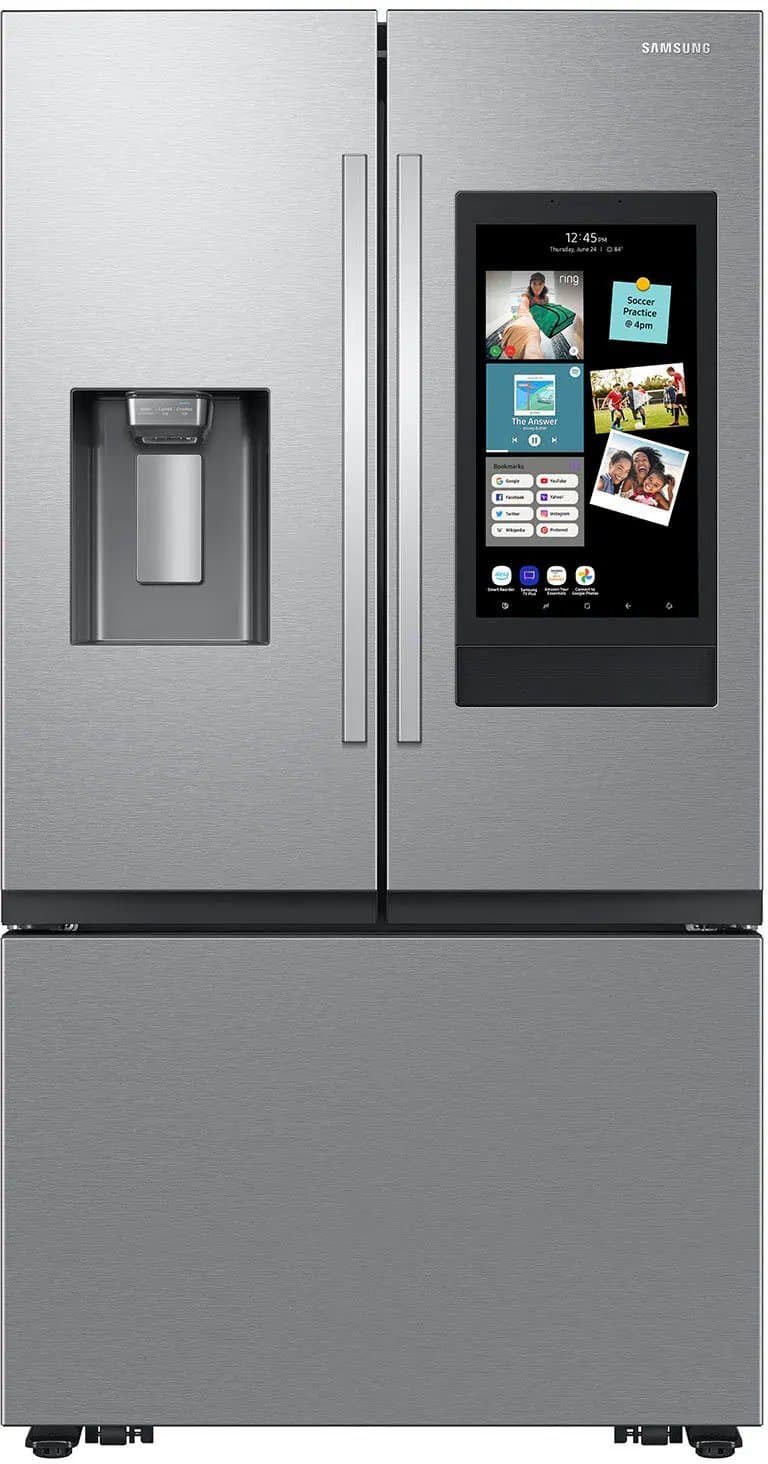 Samsung 30 Cu. Ft. 3-Door French Door Refrigerator 36-Inch Wide ADA, Fingerprint Resistant Stainless Steel-RF32CG5900SRAA