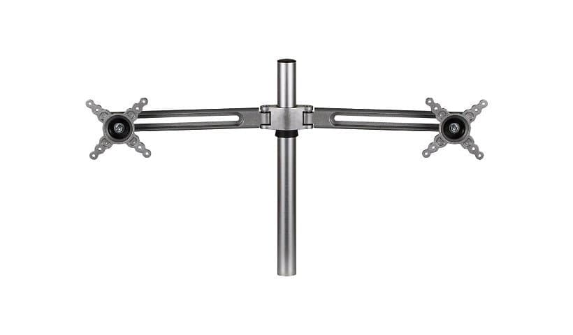 Fellowes Lotus Dual Monitor Arm Kit mounting kit-adjustable arm-for 2 LCD displays-silver