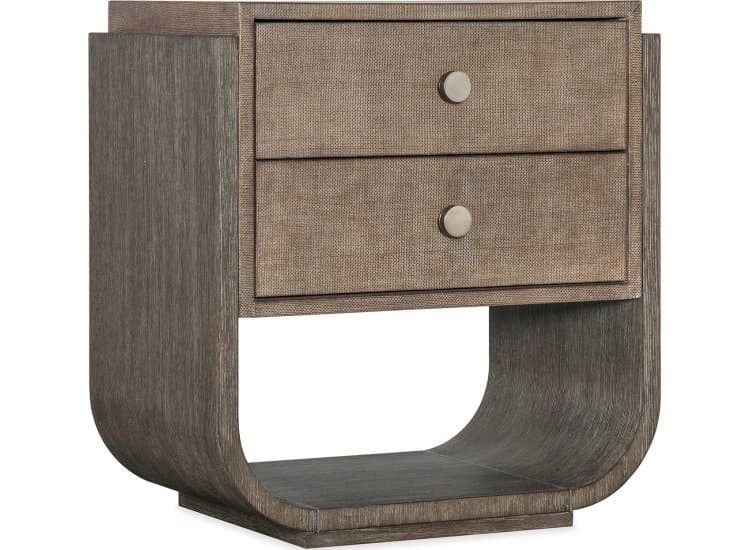 Hooker Furniture Modern Mood Nightstand with Two Drawers, Mink