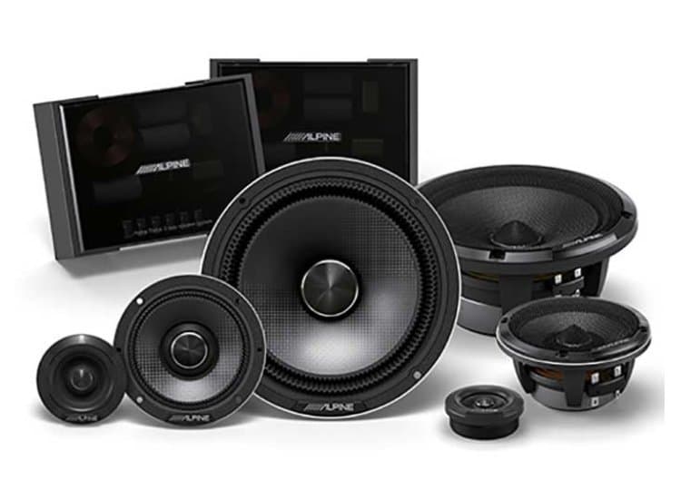 Alpine Status Hi-Res 6.5" 3-Way Slim-Fit Component Speaker Set