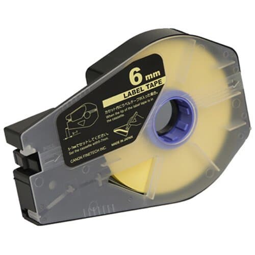 Canon Yellow Label Tape Cassettes for MK1500 and MK2600 (6 x 30m, 3-Pack)