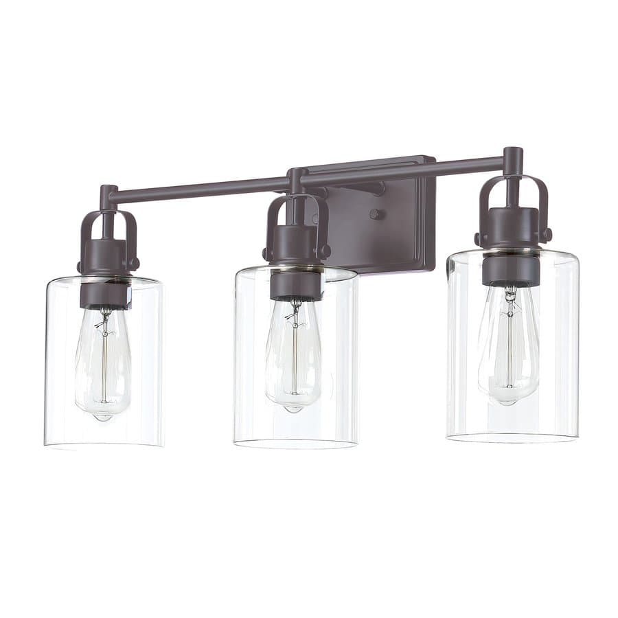 Hukoro Vanity Lights 23.65-in 3 Light Brushed Bronze Modern/contemporary Bathroom Vanity light