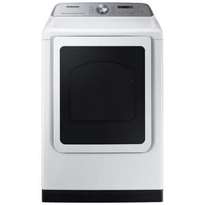 Samsung 7.4 Cu. Ft. Smart Electric Dryer With Steam Sanitize, White-DVE55CG7100WA3