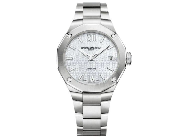 Baume & Mercier Riviera Automatic Watch 36mm with White MOP Dial