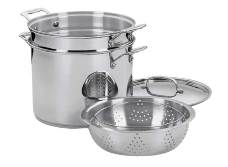 Cuisinart Chef's Classic 12 Qt. Pasta/Steamer 4-Piece Set, Stainless Steel