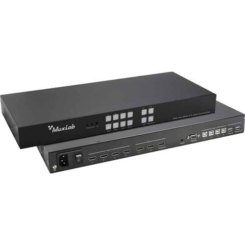 MuxLab KVM 4x2 HDMI 2.0 Multiview Switcher