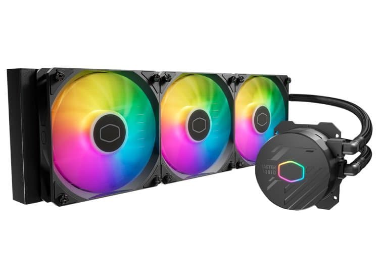 Cooler Master MasterLiquid 360L Core ARGB Cooling Fan 120mm in Black (3 Pack)