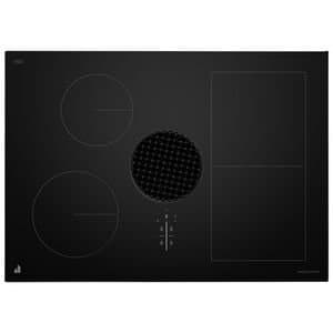 JennAir 30 in. 4-Burner Induction Cooktop with Flex-Choice XL Flex Zone(s) with Automatic Bridging, Downdraft, Simmer Burner & Power Burner-Black