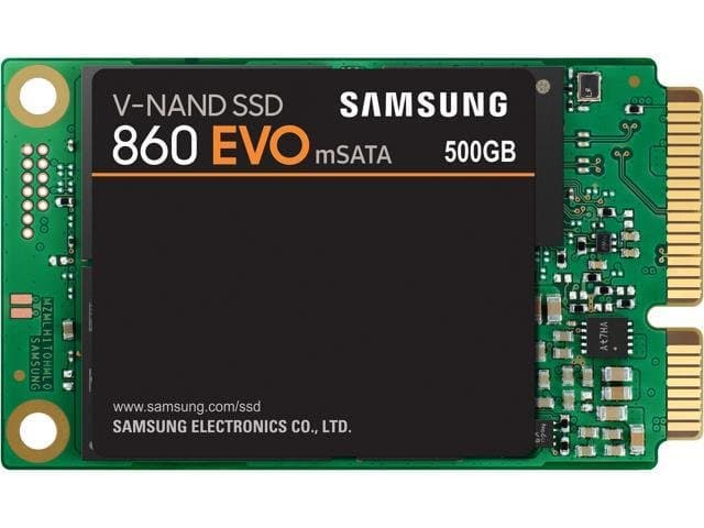 SAMSUNG 860 EVO Series mSATA 500GB SATA III V-NAND 3-bit MLC Internal Solid State Drive (SSD) MZ-M6E500BW