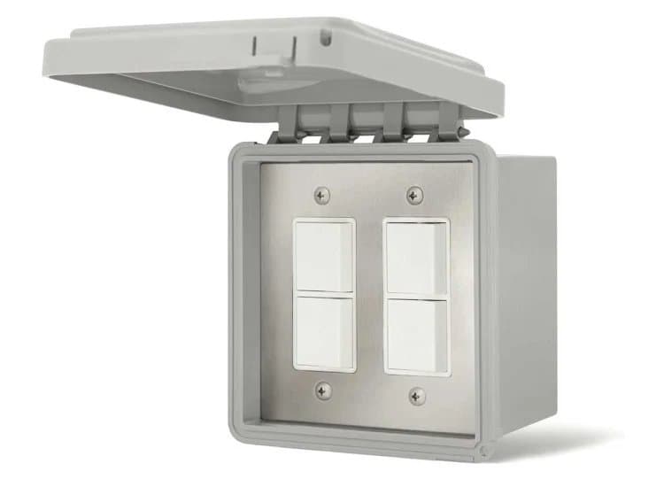 Infratech Dual Surface Mount Duplex On/Off Switch w/ Weatherproof Cover & Gang Box