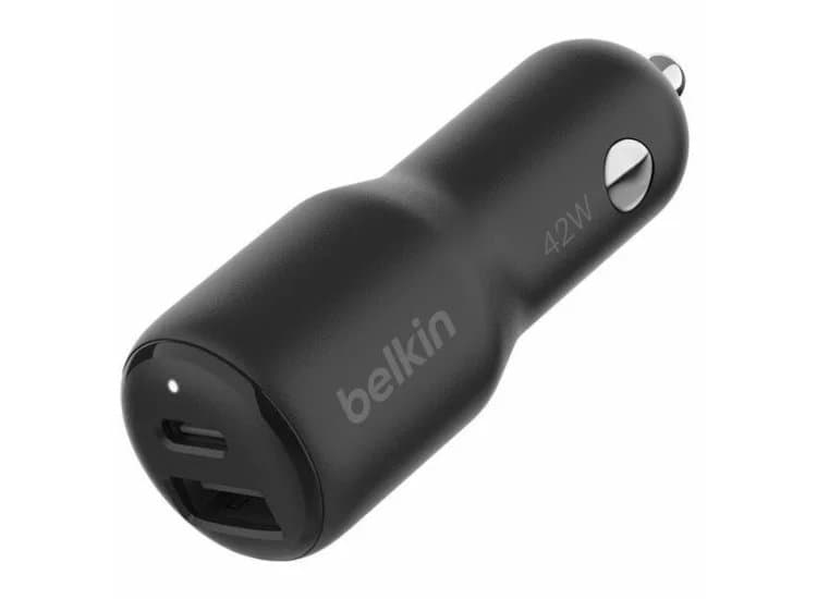 Belkin BoostCharge Dual Car Charger 42W, Black