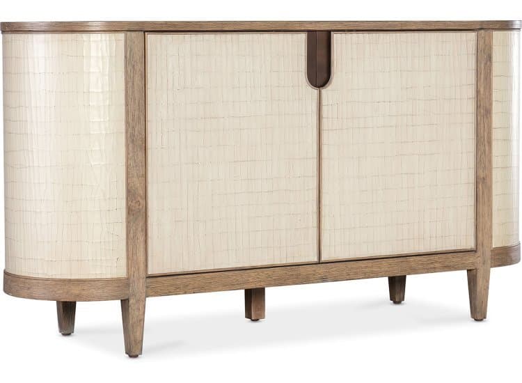 Hooker Furniture Living Room Melange Arbor Credenza in Light Tan | Medium Wood