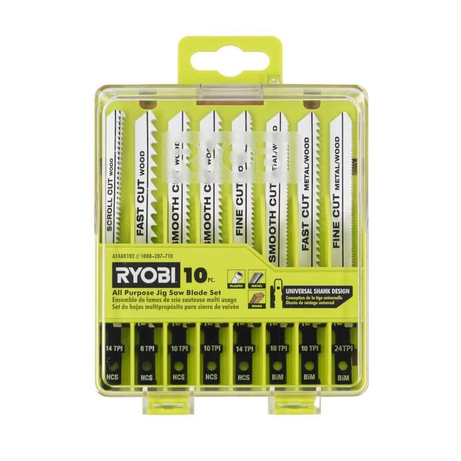 All Purpose Jig Saw Blade Set (10-Piece)