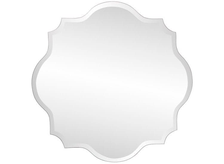 Howard Elliott Scalloped Frameless Mirror