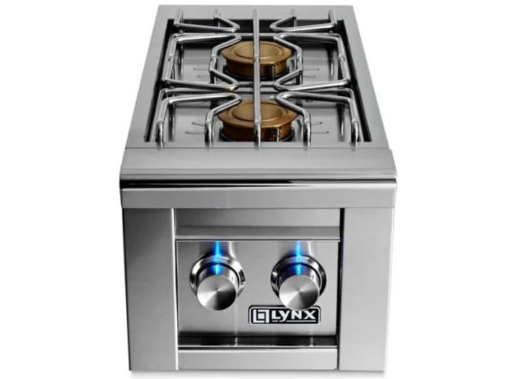 Lynx Professional Double Natural Gas Side Burner For Built-In Grills-LSB2-2-NG