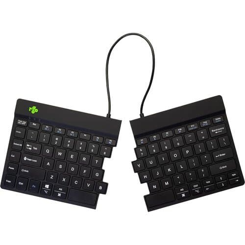 R-Go Tools Ergonomic Split Break Wireless Keyboard (Black)