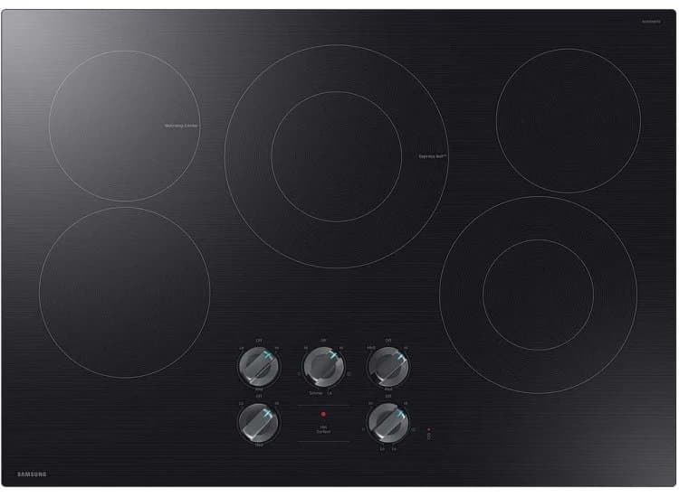 Samsung Electric Cooktop 30-Inch with Illuminated Knobs-NZ30FG6332RKAA