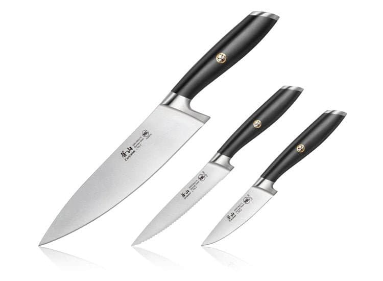 Cangshan L Series 3-Piece Knife Set with Black Handle