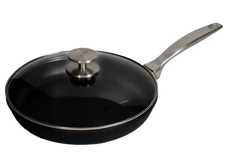 Swiss Diamond CXD DOU 10.25-Inch Ceramic Nonstick Fry Pan with Glass Lid