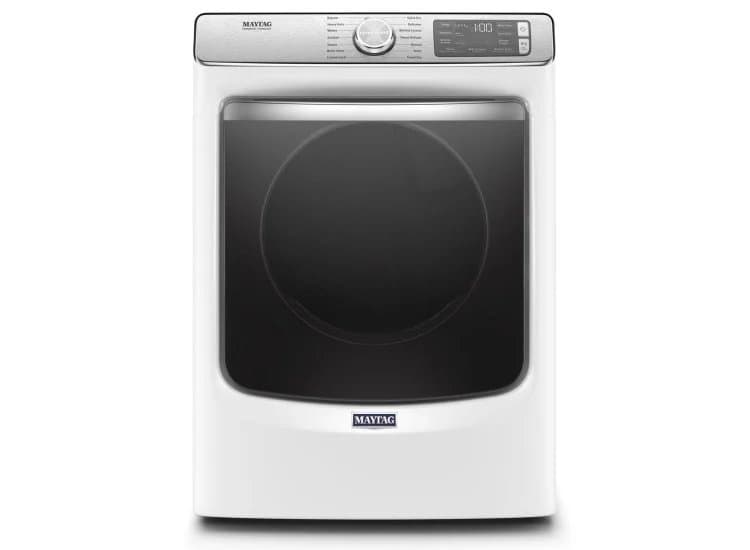 Maytag ADA 7.3 Cu. Ft. White Smart Front Load Electric Dryer With Extra Power And Advanced Moisture Sensing With Industry-Exclusive Extra Moisture Sensor-MED8630HW