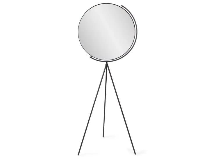 Howard Elliott Bastien Tripod Floor Mirror, Black
