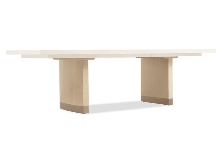 Hooker Furniture Casual Dining Westwood Rectangle Dining Table Base, Polished Limestone