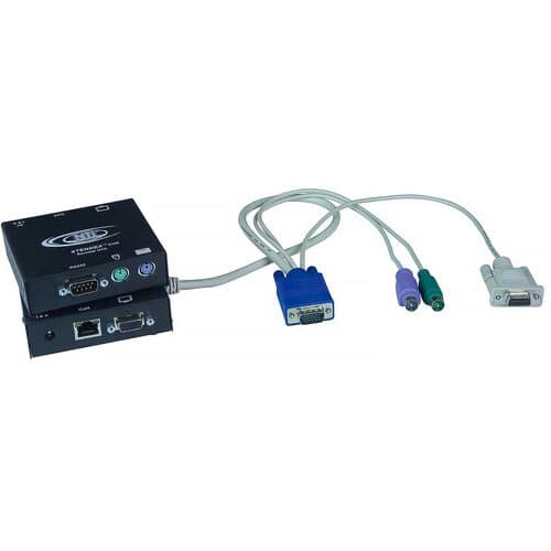 Network Technologies XTENDEX PS/2 KVM Extender with RS-232 via Cat 5/5e/6/6a (600')