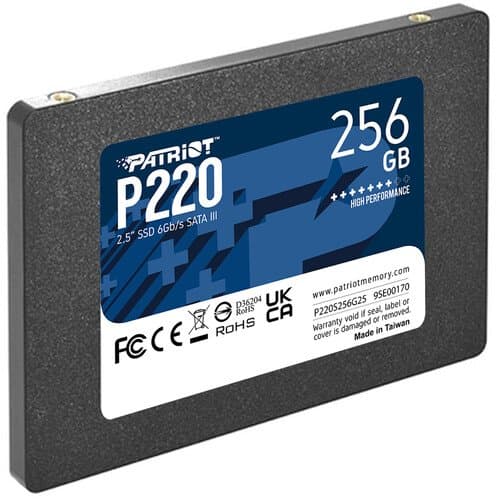 Patriot 256GB P220 Series SATA III 2.5" Internal SSD
