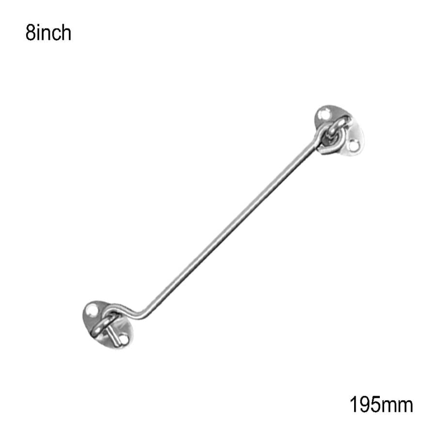 Huanledash 1Pc Stainless Steel Windproof Cabin Door Gate Window Hook Eye Latch Lock Catch