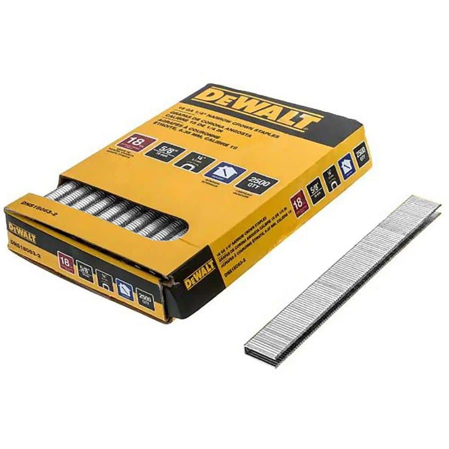 1/4 in. x 5/8 in. x 18-Gauge Crown Finishing Staples (2500 Pieces)