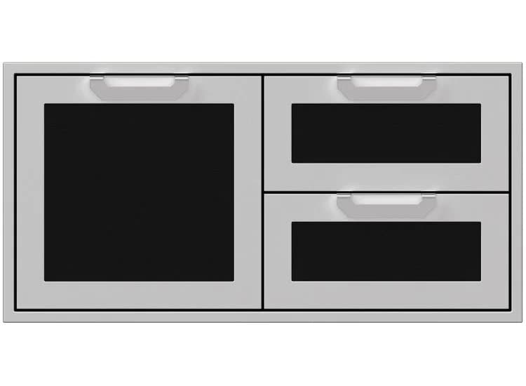 Hestan 42" Stealth Outdoor Double Drawer And Storage Door Combination