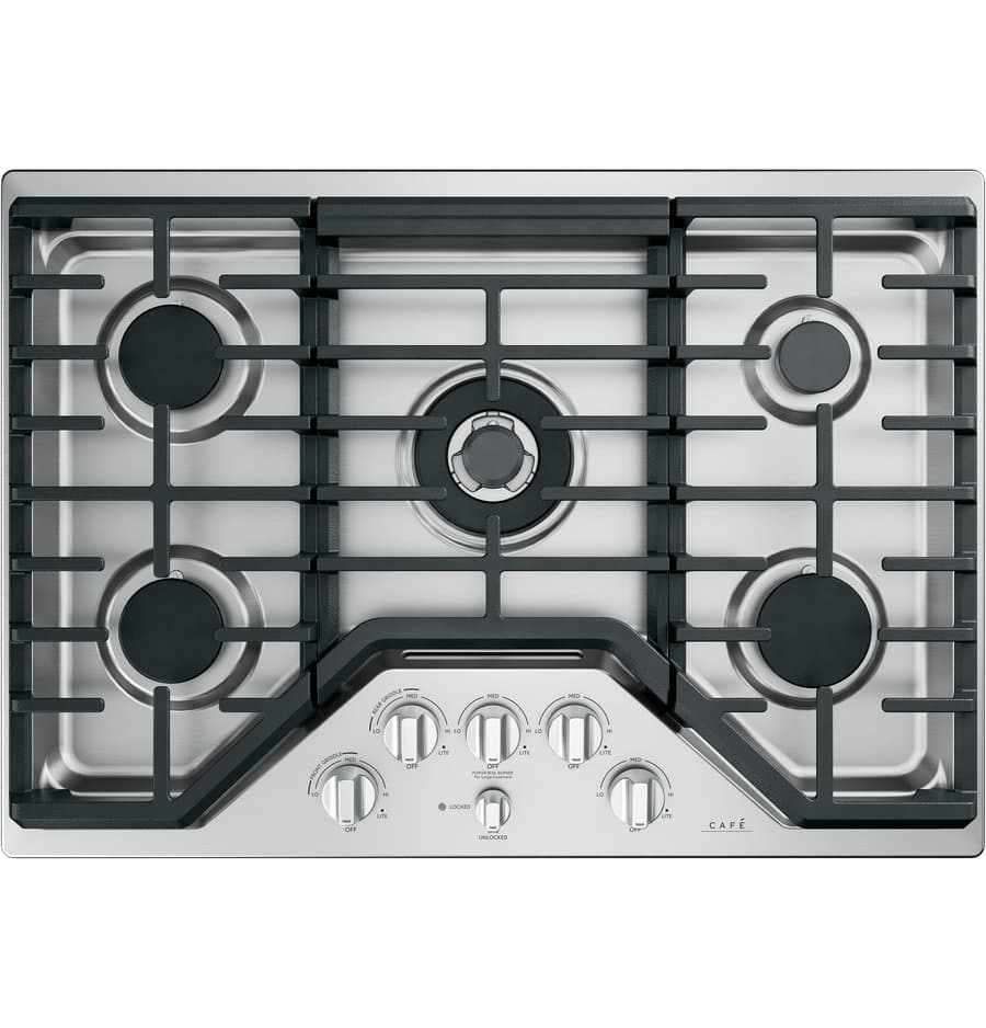 Samsung 30-in 5 burners Stainless steel Gas Cooktop (Griddle Included)