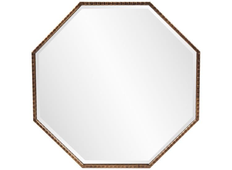 Howard Elliott Bastian Octagon Mirror, Antique Bronze Finish