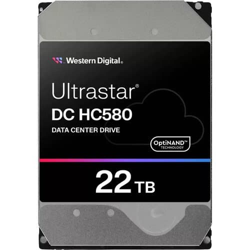WD 22TB Ultrastar DC HC580 7200 rpm SATA III 3.5" Internal Data Center HDD