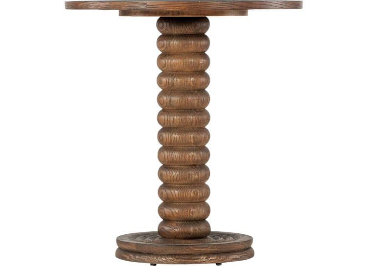 Hooker Furniture Commerce and Market Spindle Accent Table, Natural Medium Oak