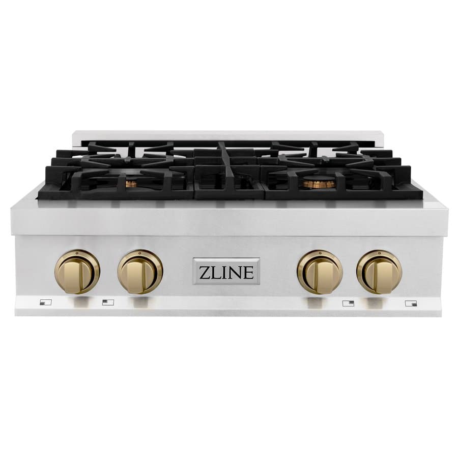 ZLINE KITCHEN & BATH Paramount 30-in 4 burners Stainless steel Gas Cooktop